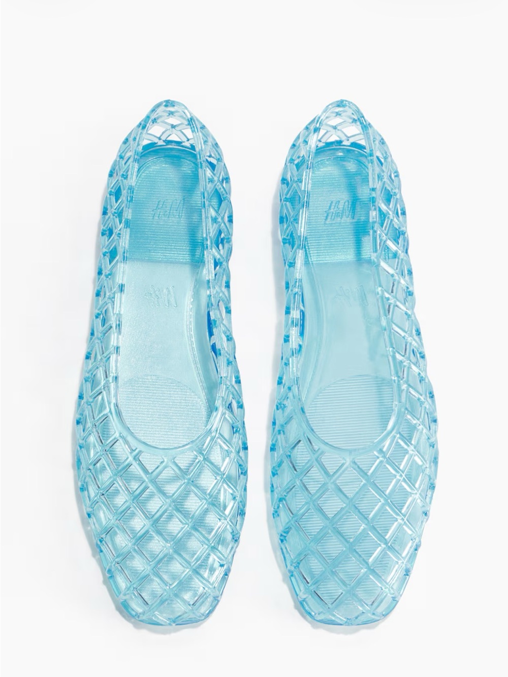 H&M Blue Jelly Lattice Ballet Flat